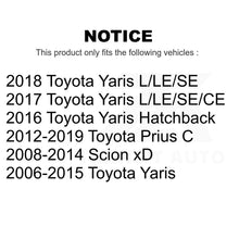 Charger l&#39;image dans la galerie, Front Wheel Bearing And Suspension Link Kit For Toyota Yaris Prius C Scion xD