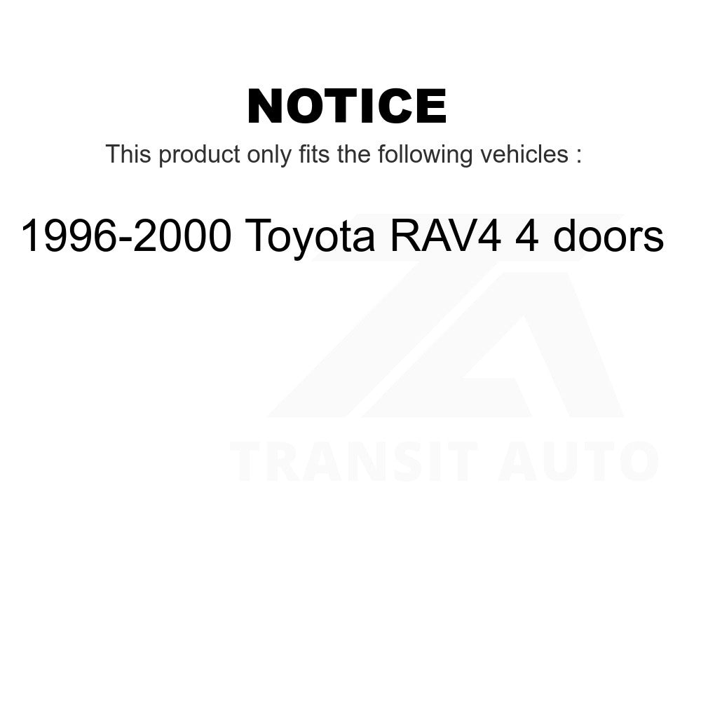 Front Wheel Bearing And Suspension Link Kit For 1996-2000 Toyota RAV4 4 doors