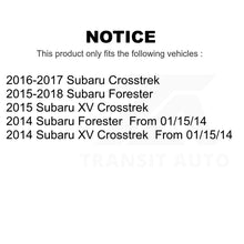 Charger l&#39;image dans la galerie, Front Hub Bearing Assembly And Link Kit For Subaru Forester Crosstrek XV