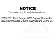 Charger l&#39;image dans la galerie, Front Hub Bearing Assembly And Link Kit For Ford Ranger Mazda B4000 4WD