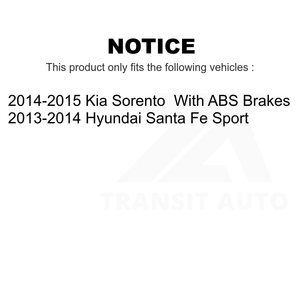 Front Wheel Bearing And Tie Rod End Kit For Kia Sorento Hyundai Santa Fe Sport