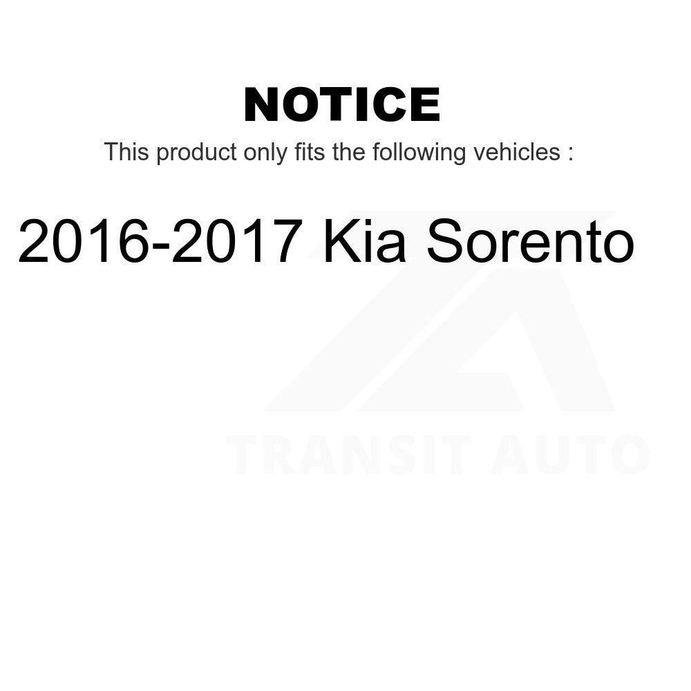 Front Hub Bearing Assembly And Link Kit For 2016-2017 Kia Sorento