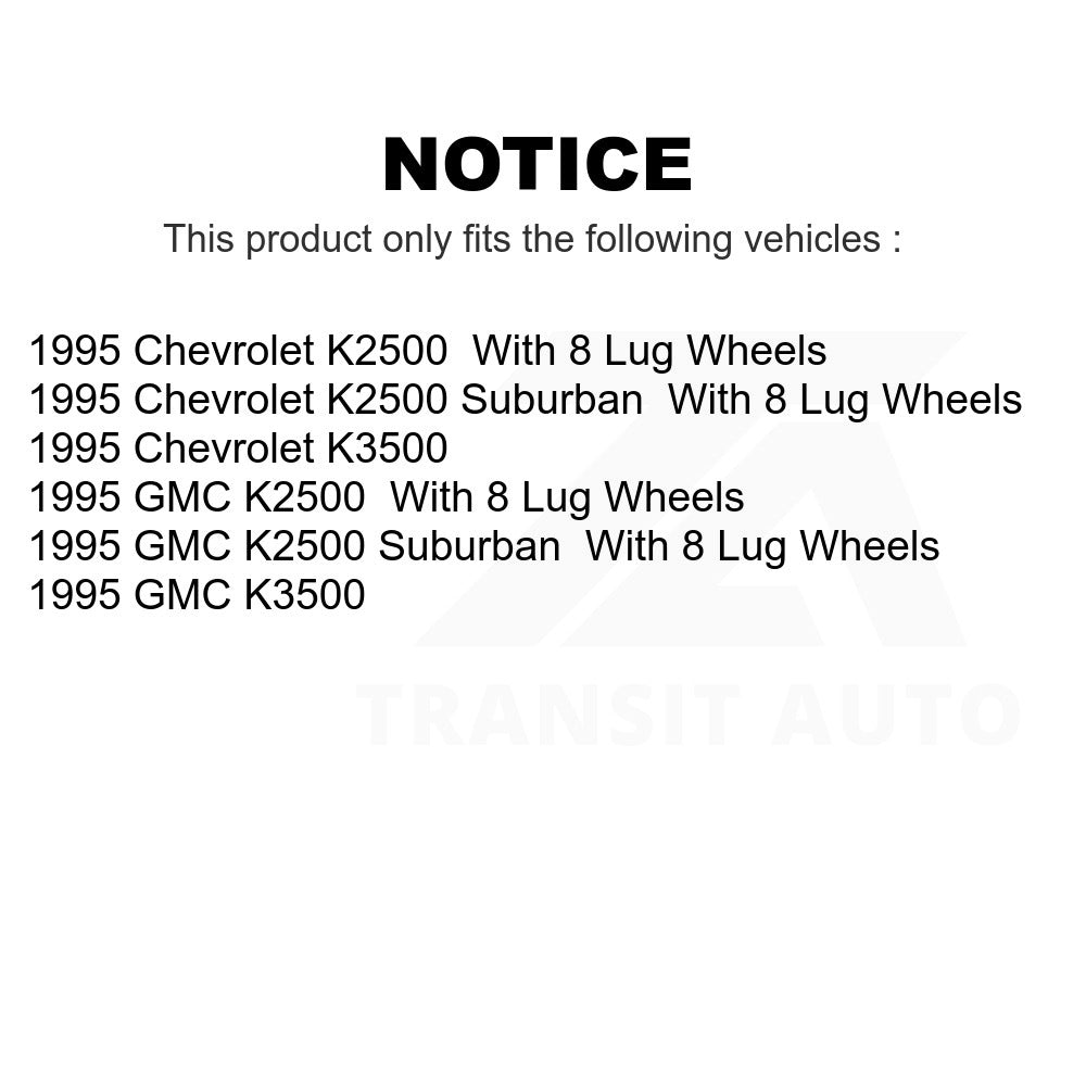 Front Hub Bearing Assembly And Link Kit For Chevrolet K2500 GMC K3500 Suburban