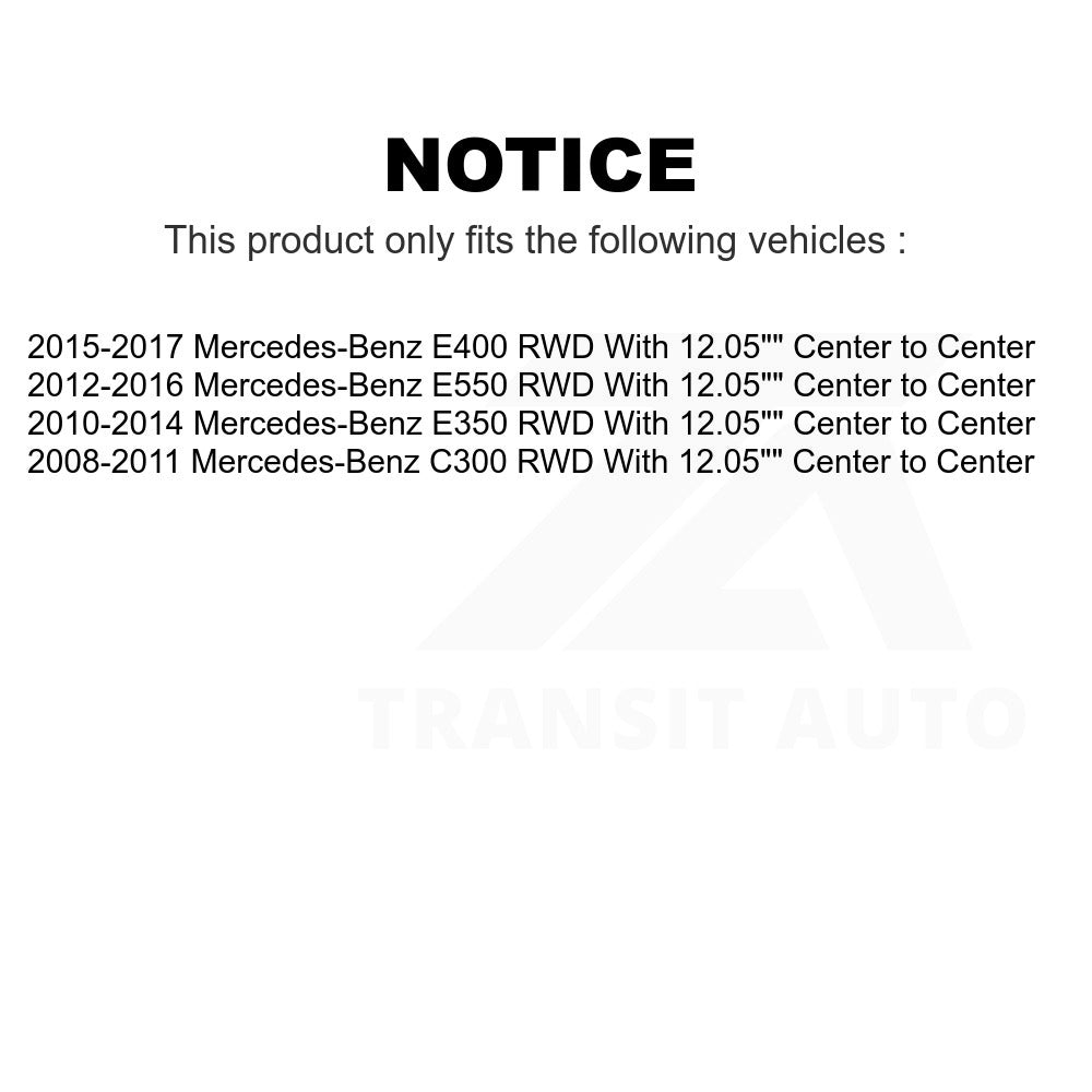 Front Wheel Bearing And Link Kit For Mercedes-Benz E350 C300 E400 E550 RWD