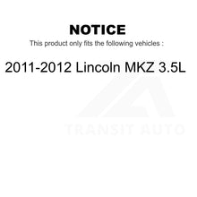 Charger l&#39;image dans la galerie, Front Wheel Bearing And Tie Rod End Kit For 2011-2012 Lincoln MKZ 3.5L