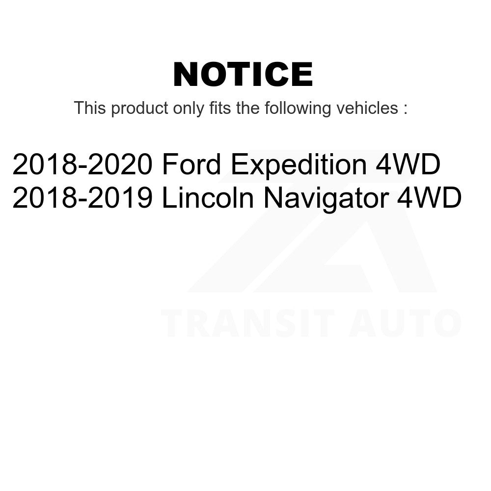 Front Hub Bearing Assembly & Link Kit For Ford Expedition Lincoln Navigator 4WD