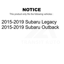 Charger l&#39;image dans la galerie, Front Hub Bearing Assembly And Link Kit For 2015-2019 Subaru Outback Legacy