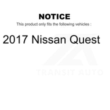 Load image into Gallery viewer, Front Wheel Bearing And Tie Rod End Kit For 2017 Nissan Quest