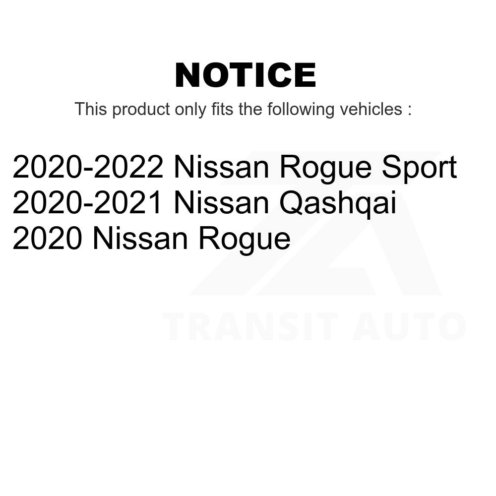 Front Wheel Bearing And Tie Rod End Kit For Nissan Rogue Sport Qashqai