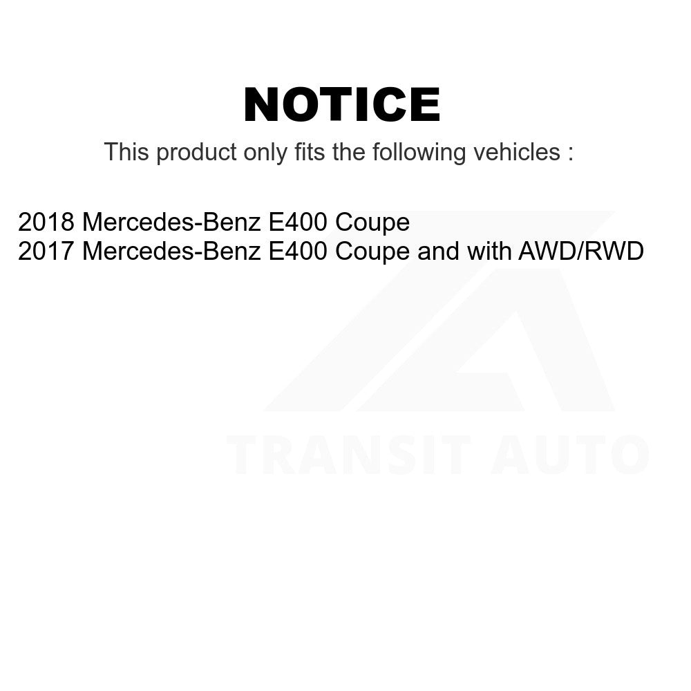 Front Wheel Bearing And Tie Rod End Kit For Mercedes-Benz E400