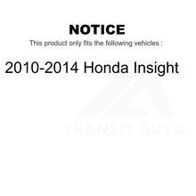 Charger l&#39;image dans la galerie, Front Wheel Bearing And Tie Rod End Kit For 2010-2014 Honda Insight