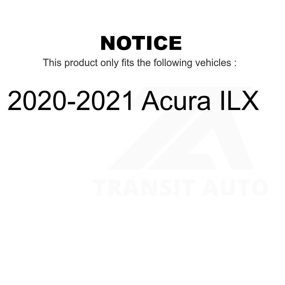 Front Wheel Bearing And Tie Rod End Kit For 2020-2021 Acura ILX