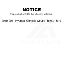 Charger l&#39;image dans la galerie, Front Hub Bearing Assembly Link Kit For 10-11 Hyundai Genesis Coupe To 09 15 10