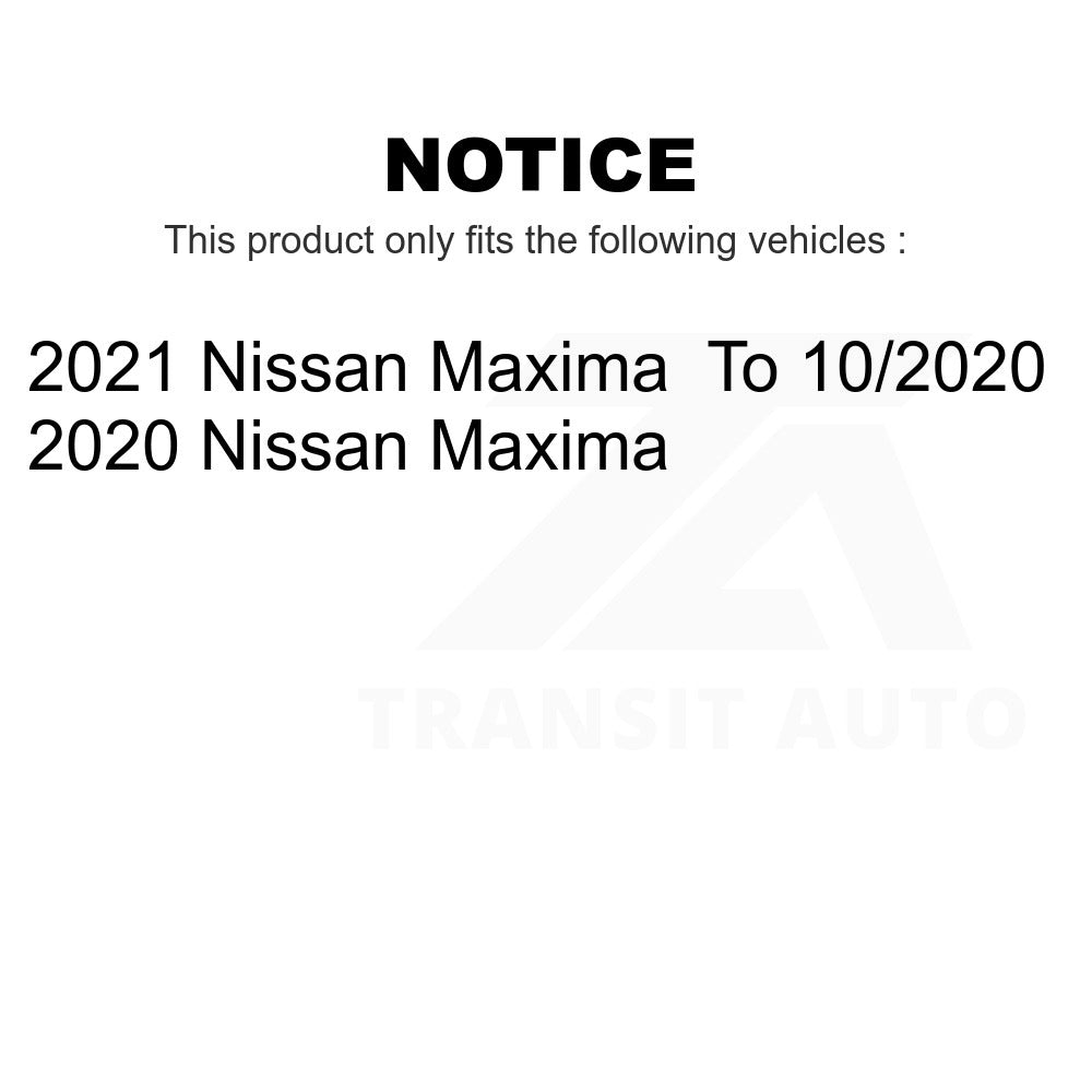 Front Wheel Bearing And Tie Rod End Kit For Nissan Maxima