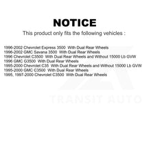 Charger l&#39;image dans la galerie, Front Brake Rotor Hub Pair For Chevrolet Express 3500 C3500 GMC Savana G3500 C35