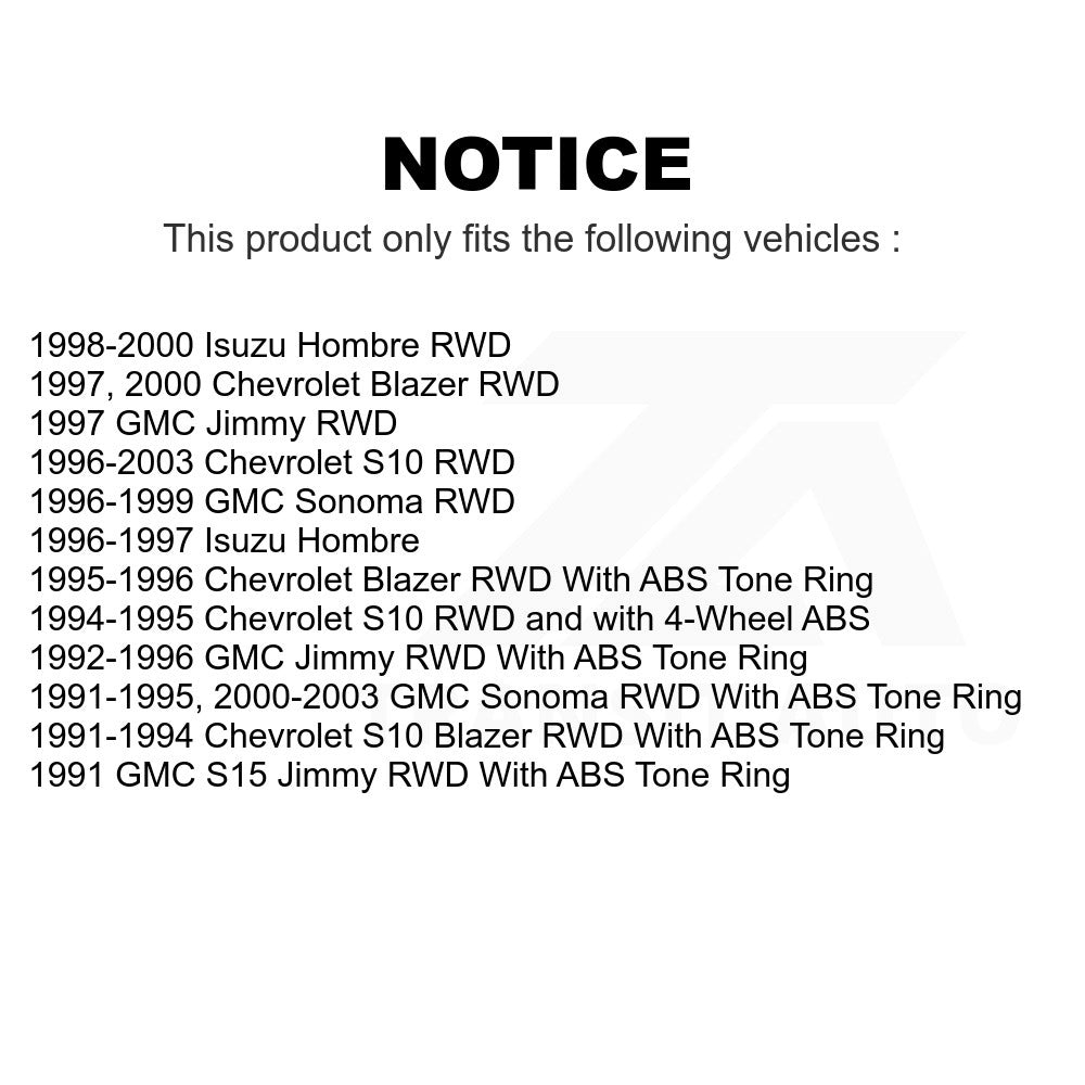 Front Brake Rotors & Pair For Chevrolet S10 GMC Sonoma Blazer Jimmy Isuzu Hombre