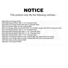 Charger l&#39;image dans la galerie, Front Brake Rotors Pair For Ford Ranger Explorer Mazda Mercury Mountaineer B3000