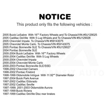 Charger l&#39;image dans la galerie, Front Brake Rotor Pair For Chevrolet Buick Impala LeSabre Cadillac DeVille Monte