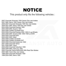 Charger l&#39;image dans la galerie, Front Brake Rotor Pair For Chevrolet Silverado 1500 GMC Sierra Tahoe Suburban XL