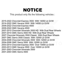 Charger l&#39;image dans la galerie, Front Brake Rotor Pair For Chevrolet Express 3500 GMC Savana Silverado HD Sierra
