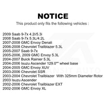 Charger l&#39;image dans la galerie, Front Brake Rotors Pair For Chevrolet Trailblazer GMC EXT Envoy XL Buick Rainier