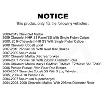Charger l&#39;image dans la galerie, Front Brake Rotors Pair For Chevrolet Malibu Pontiac G6 Cobalt Saturn Ion HHR G5