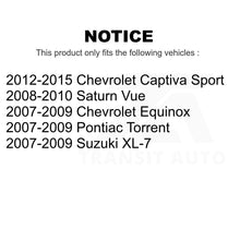 Charger l&#39;image dans la galerie, Front Brake Rotors Pair For Chevrolet Equinox Saturn Vue Captiva Sport Pontiac