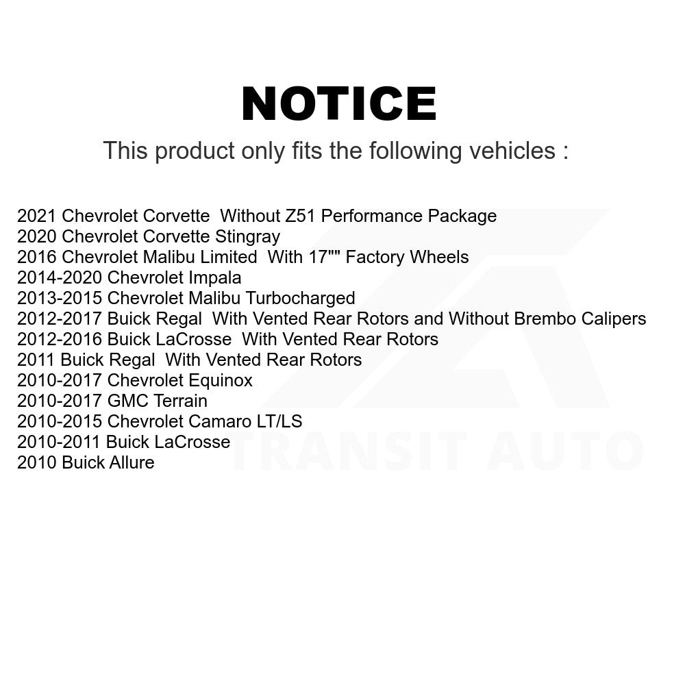 Front Brake Rotors Pair For Chevrolet Equinox GMC Terrain Malibu Camaro Buick