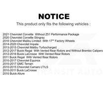 Charger l&#39;image dans la galerie, Front Brake Rotors Pair For Chevrolet Equinox GMC Terrain Malibu Camaro Buick