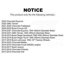 Charger l&#39;image dans la galerie, Front Brake Rotor Pair For Chevrolet Equinox Malibu Cruze Buick GMC Terrain Volt