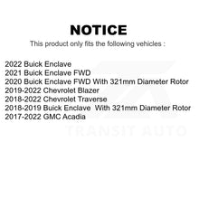 Charger l&#39;image dans la galerie, Front Brake Rotors Pair For Chevrolet Traverse GMC Acadia Buick Enclave Blazer