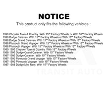 Charger l&#39;image dans la galerie, Front Brake Rotors Pair For Dodge Plymouth Grand Caravan Voyager Chrysler Town &amp;