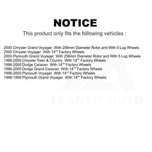 Charger l&#39;image dans la galerie, Front Brake Rotors Pair For Dodge Grand Caravan Chrysler Town &amp; Country Plymouth