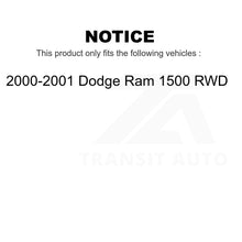 Load image into Gallery viewer, Front Disc Brake Rotors Pair For 2000-2001 Dodge Ram 1500 RWD