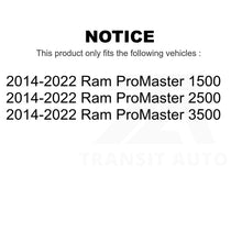 Load image into Gallery viewer, Front Disc Brake Rotors Pair For 2014-2022 Ram ProMaster 1500 2500 3500