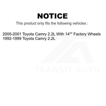 Load image into Gallery viewer, Front Disc Brake Rotors Pair For Toyota Camry 2.2L