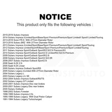 Charger l&#39;image dans la galerie, Front Brake Rotor Pair For Subaru Impreza Legacy Forester Scion FR-S Outback BRZ