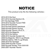 Charger l&#39;image dans la galerie, Front Brake Rotor Pair For Hyundai Kia Sonata Elantra Tucson Soul Sportage Rondo