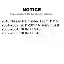 Charger l&#39;image dans la galerie, Front Brake Rotors Pair For Nissan Quest Pathfinder Infiniti Q45 M45 INFINITI