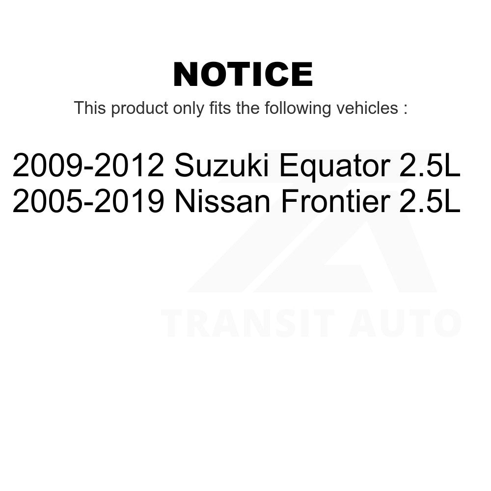 Front Disc Brake Rotors Pair For Nissan Frontier Suzuki Equator 2.5L