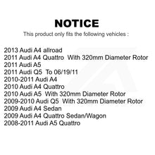 Charger l&#39;image dans la galerie, Front Disc Brake Rotors Pair For Audi A4 Quattro Q5 A5 allroad