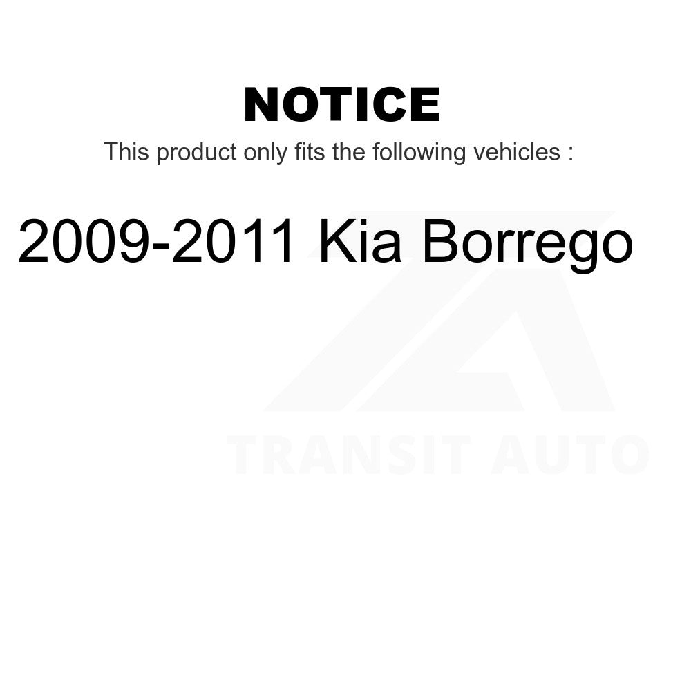 Front Disc Brake Rotors Pair For 2009-2011 Kia Borrego