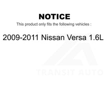 Charger l&#39;image dans la galerie, Front Disc Brake Rotors Pair For 2009-2011 Nissan Versa 1.6L