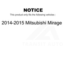 Charger l&#39;image dans la galerie, Front Disc Brake Rotors Pair For 2014-2015 Mitsubishi Mirage