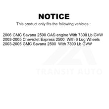 Charger l&#39;image dans la galerie, Paire de rotors de frein à disque arrière pour Chevrolet Express 2500 GMC Savana 