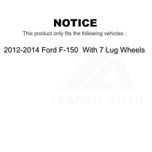 Charger l&#39;image dans la galerie, Rear Disc Brake Rotors Pair For 2012-2014 Ford F-150 With 7 Lug Wheels