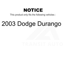 Charger l&#39;image dans la galerie, Rear Disc Brake Rotors Pair For 2003 Dodge Durango