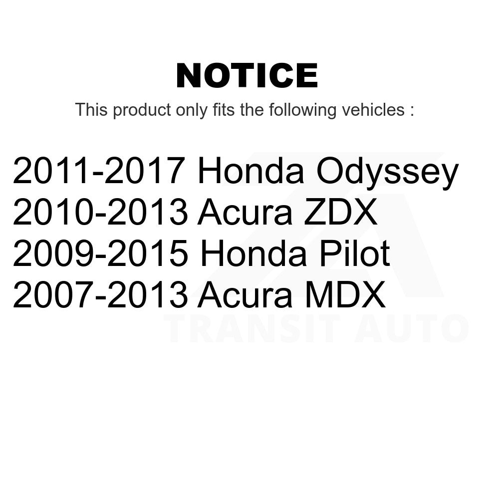 Rear Disc Brake Rotors Pair For Honda Odyssey Pilot Acura MDX ZDX