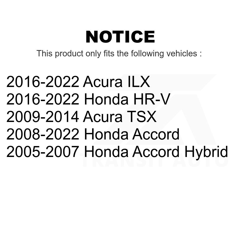 Rear Disc Brake Rotors Pair For Honda Accord HR-V Acura TSX ILX