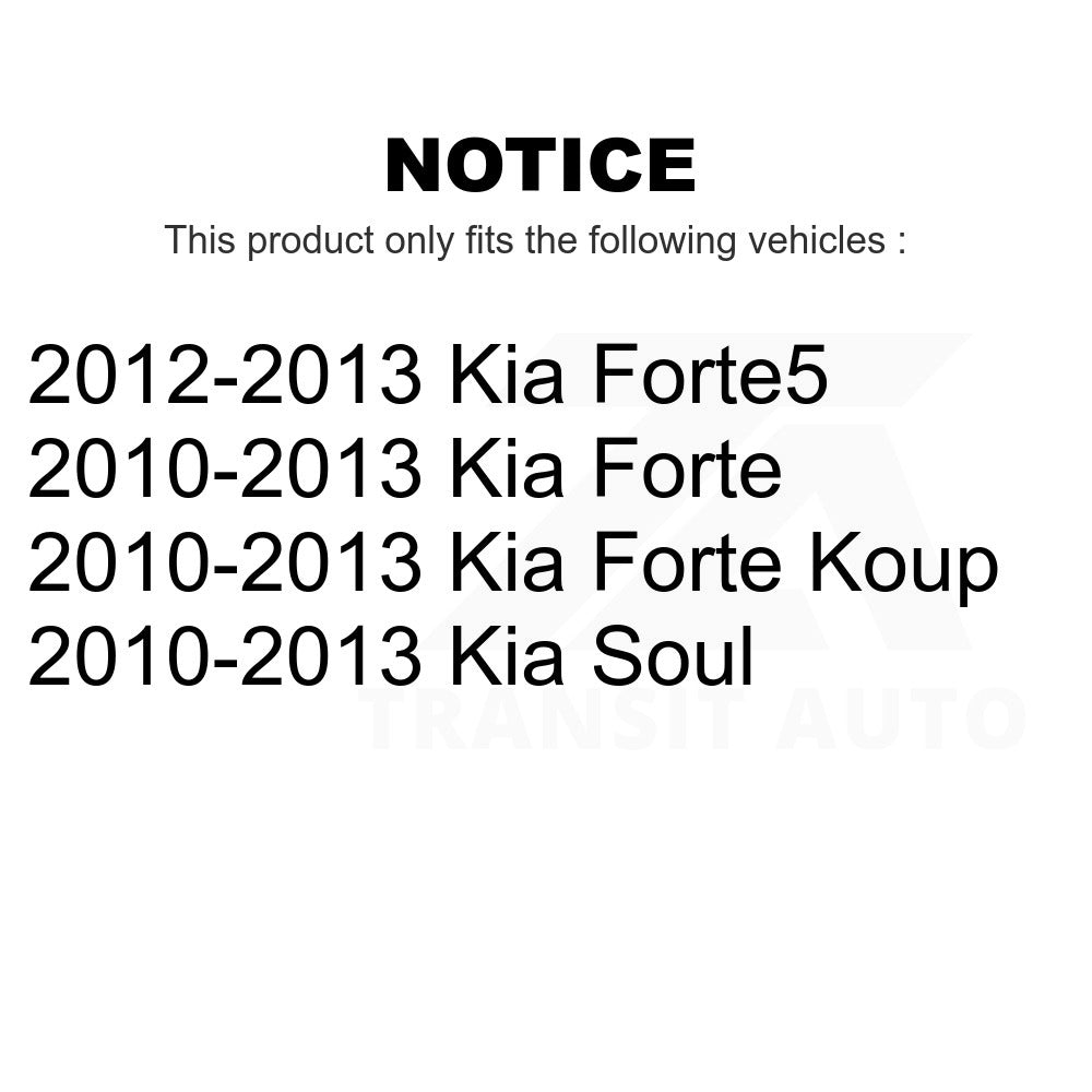 Rear Disc Brake Rotors Pair For Kia Soul Forte Koup Forte5